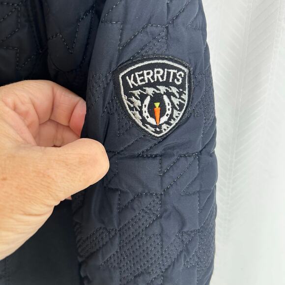 Kerrit women’s black quilted jacket zip up equestrian horses ranch size small - Picture 3 of 6